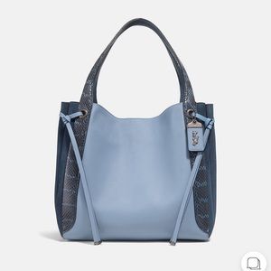 Coach 1941 Harmony Hobo In Colorblock Snakeskin Detail